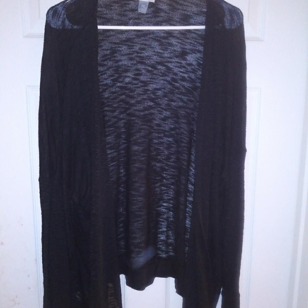 Old Navy black acid wash cardigan
